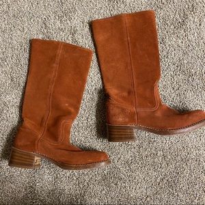Suede Rust Frye Campus Boots